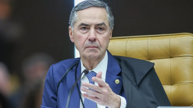 Luís Barroso, ministro do Supremo Tribunal Federal, durantre a sua despedida no plenário da Corte/Antonio Augusto/STF