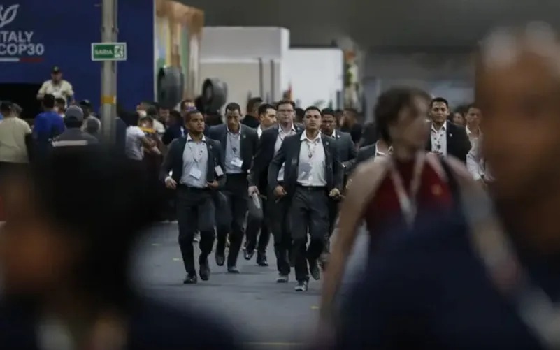 COP30 incêndio evacuação Misto Brasil