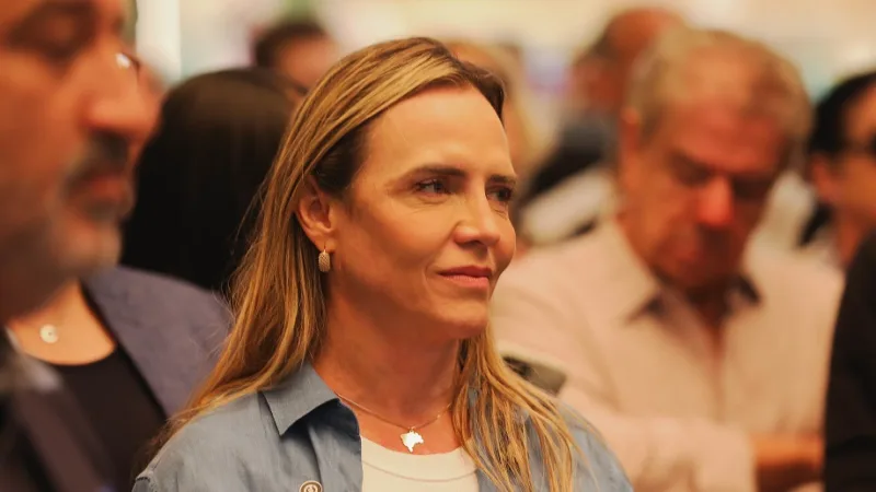 Celina Leão, vice-governadora do Distrito Federal, durante inauguração de um novo shopping center em Águas Claras/Matheus H. Souza/ Agencia Brasília