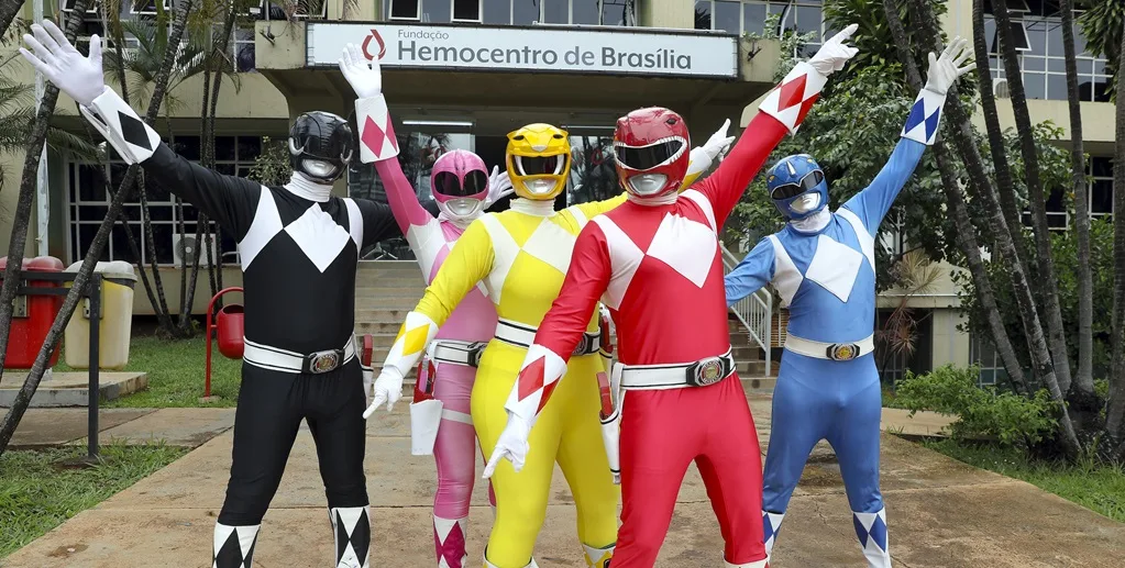 Hemocentro Powers Rangers Misto Brasil