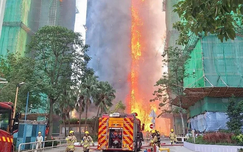 Hong Kong incêndio conjunto habitacional Misto Brasil