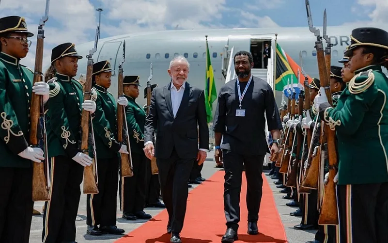 Lula da Silva África do Sul visita Misto Brasil
