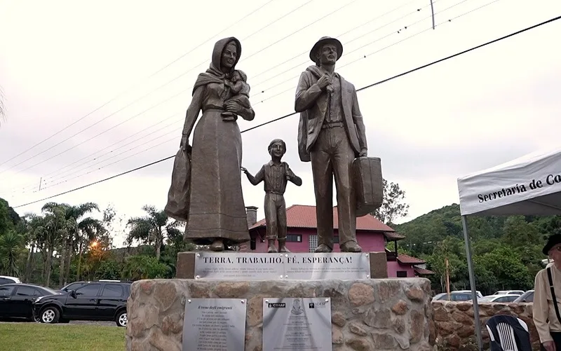 Monumento na Serra Gaúcha marca 150 anos da imigração