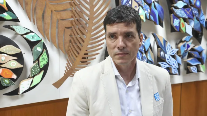 Adalberto Cleber Valadão Júnior é presidente do Sinduscon-DF e gostou da entrega de escritura definitiva do centro de formação no SIA/Renato Alves/Agência Brasília