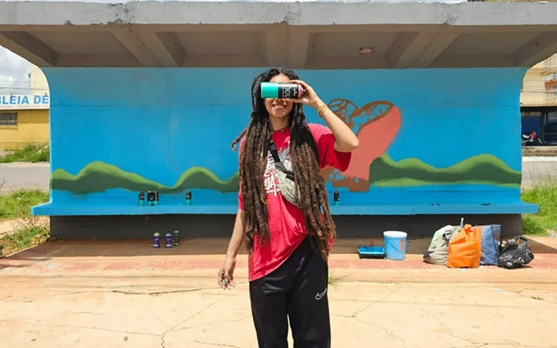 Arte grafite Tainá Fulô Ceilândia Misto Brasil