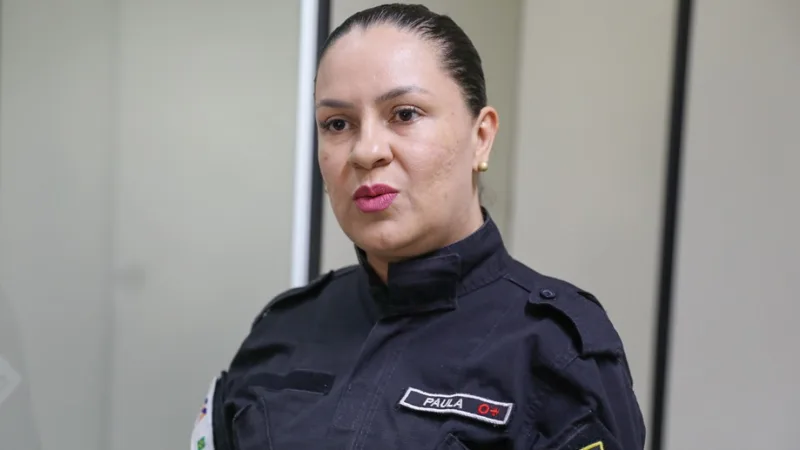 Paula Marinho é agente de segurança do Metro-DF e diz que o novo aplicativo poderá receber denúncias sobre a segurança do local/Matheus H. Souza/Agência Brasília