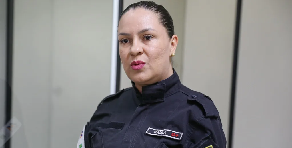 Paula Marinho é agente de segurança do Metro-DF e diz que o novo aplicativo poderá receber denúncias sobre a segurança do local/Matheus H. Souza/Agência Brasília