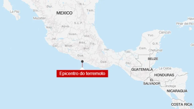 Terremoto atinge a Cidade do México e uma pessoa morreu