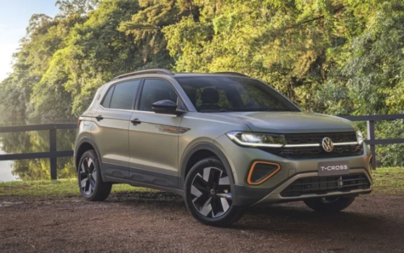 Carro T-Cross veículo Volkswagen Misto Brasil