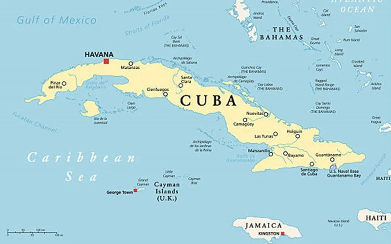 Cupa mapa da região do Caribe Misto Brasil