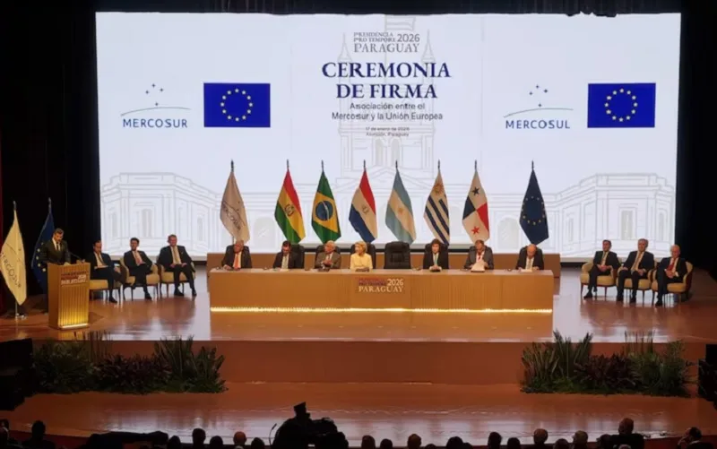 Assinado o acordo comercial Mercosul-UE