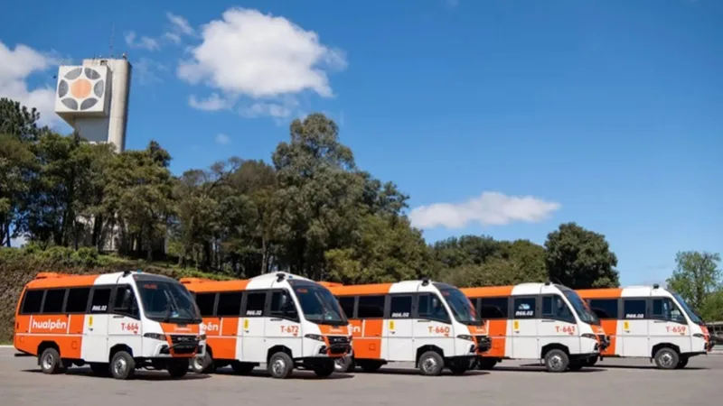 Fabricante de micro-ônibus fechou novos contratos no Chile