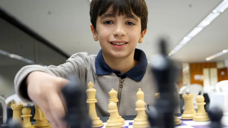 Rafael Mazzochin participa do torneio nacional de xadrez, que tem uma etapa no Distrito Federal/Joel Rodrigues/Agência Brasília