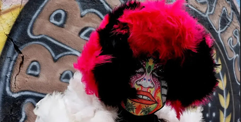 Turma de bate-bola feminino, Brilhetes de Anchieta, se prepara para o Carnaval 2026, em Anchieta, zona norte do Rio/Tânia Rêgo/Agência Brasil