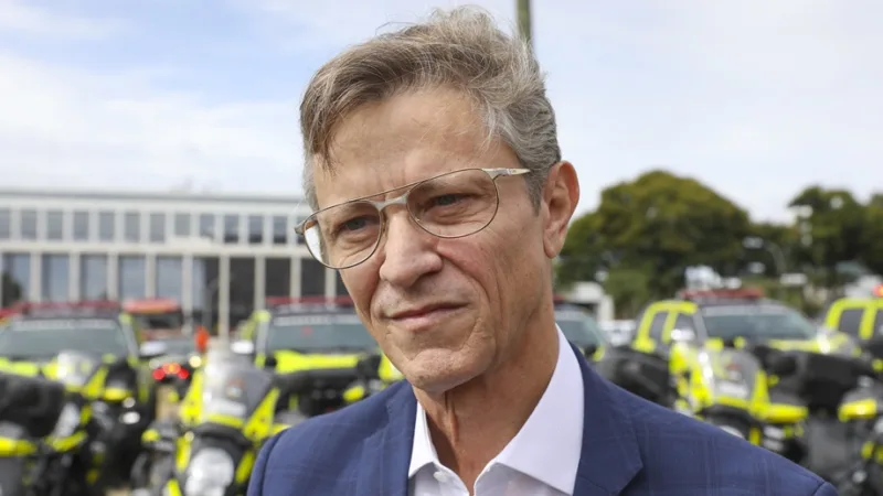 Marcu Antônio Bellini é o diretor-geral do Detran-DF que recebeu nesta semana 167 novas viaturas para a fiscalização e serviços/Paulo H. Carvalho/Agência Brasília