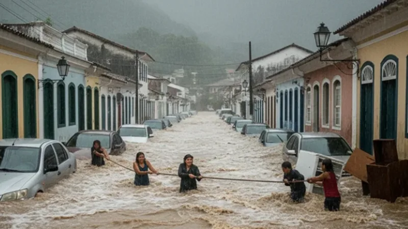 Alerta vermelho de mais chuva em quatro estados