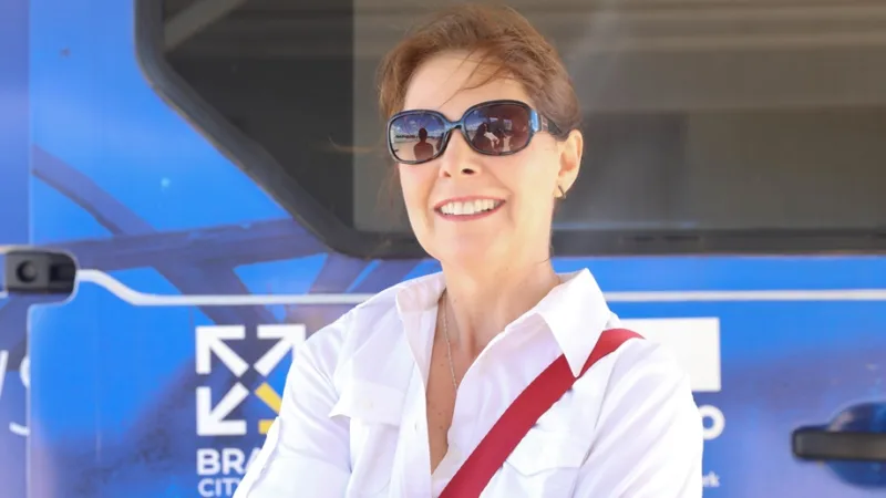 Alessandra Matavel visitou pela primeira vez Brasília e passeou pelos pontos turísticos da capital federal/Joel Rodrigues/Agência Brasília