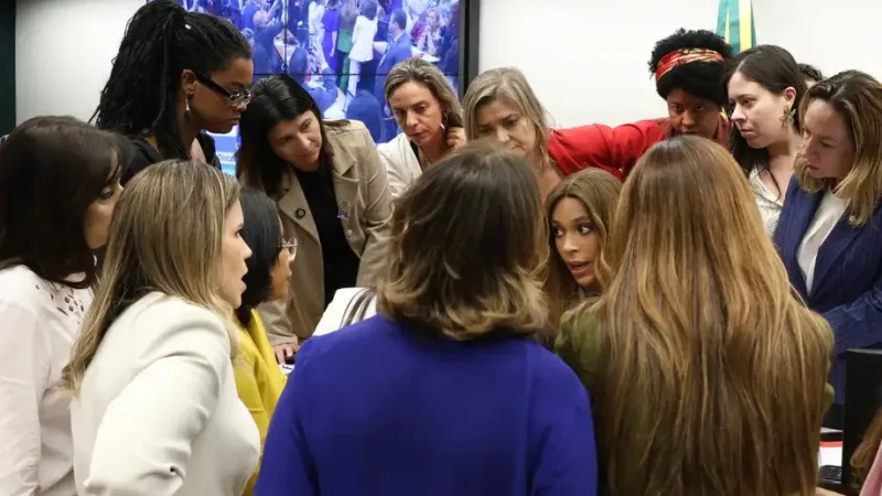 Érika Hilton na primeira reunião em que presidiu a Comissão de Defesa dos Direitos da Mulher na Câmara dos Deputados/Lula Marques/Agência Brasil