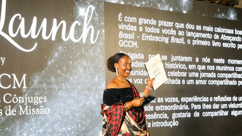 Diplomata africana durante o lançamento de livro escrito por representações internacionais que foi lançado em Brasília/Joel Rodrigues/Agência Brasília