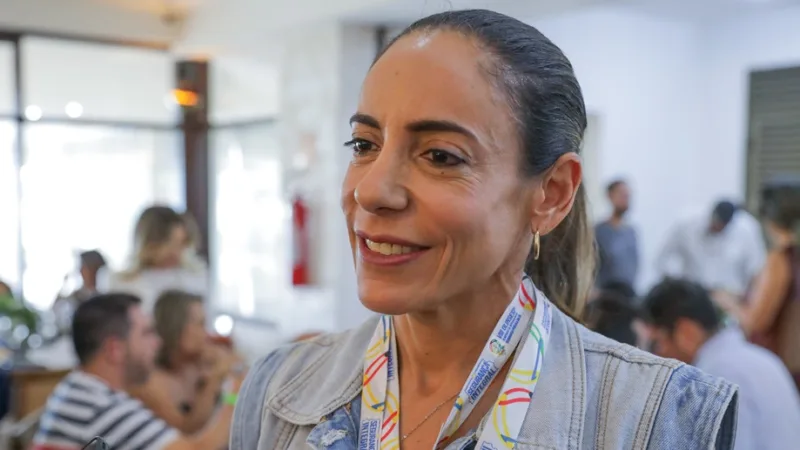 Ana Paula Habka, que foi comandante da Polícia Militar do DF, no encerramento das olimpíadas que valoriza a integração e o servidor/Tony Oliveira/Agência Brasília