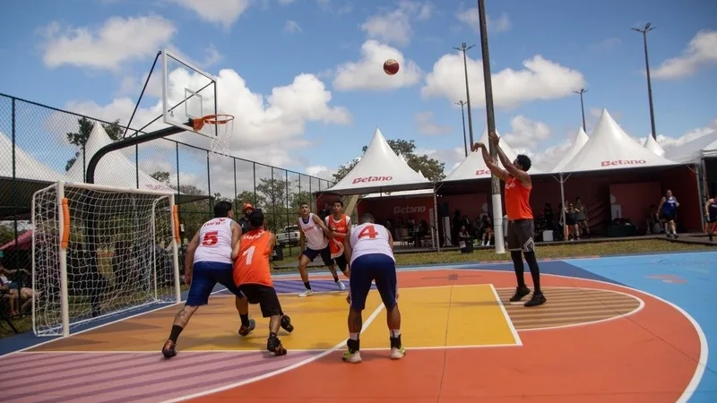 Quadras de esportes revitalizadas no Parque da Cidade