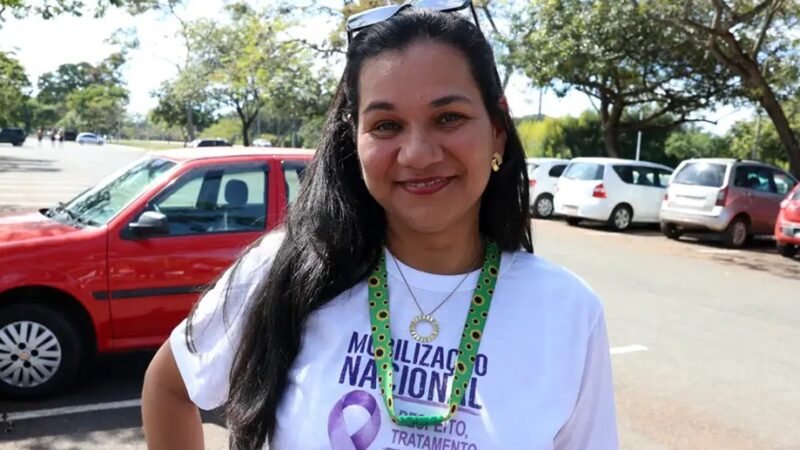 Ana Dantas no evento de Mobilização Nacional pela Fibromialgia, no Parque da Cidade Sara Kubitschek/Valter Campanato/Agência Brasil