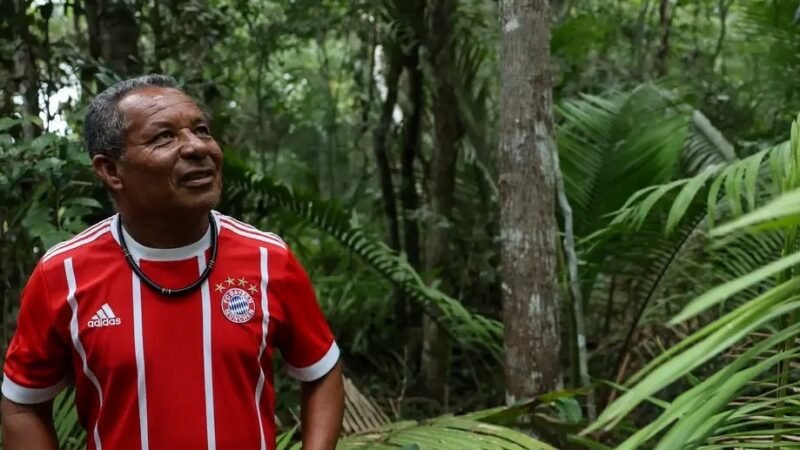 Alair Severo é cacique da Aldeia de Comboios na 6ª Teia Nacional dos Pontos de Cultura, em Aracruz (ES)/Tomaz Silva/Agência Brasil