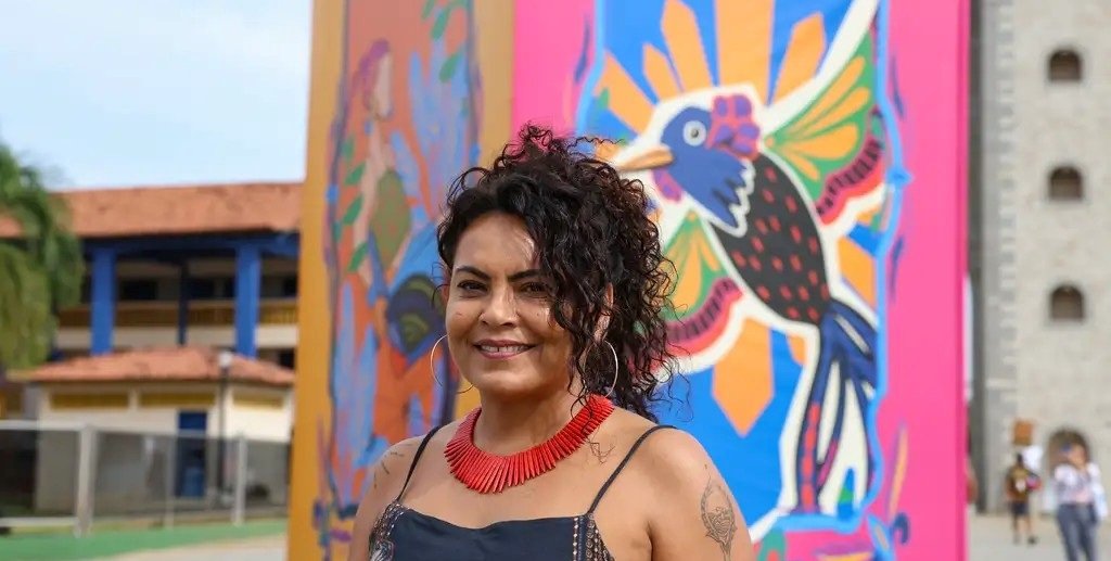 Karina Gama, diretora de diversidade do Ministério da Cultura, na 6ª Teia Nacional dos Pontos de Cultura, no Sesc Aracruz (ES)/Tomaz Silva/Agência Brasil