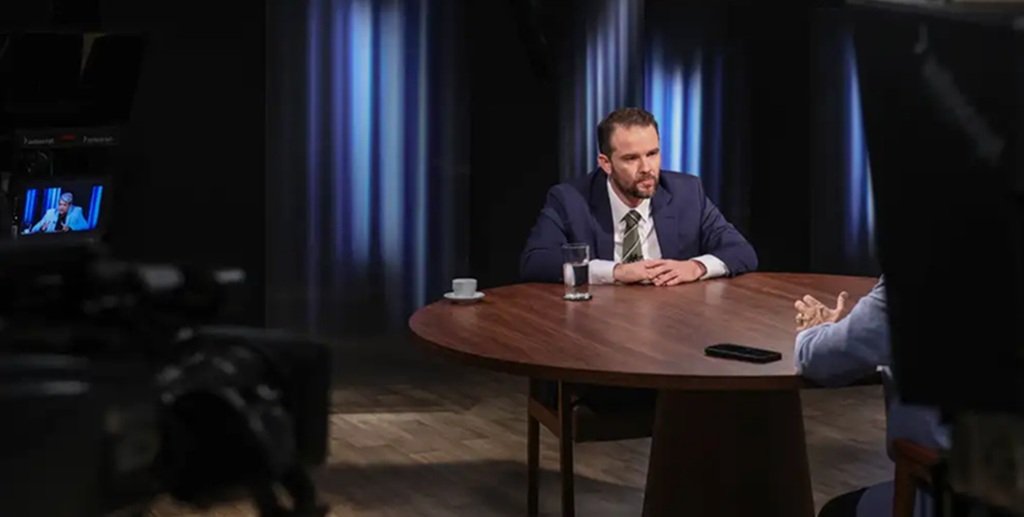 Dario Dorigan, ministro da Fazenda, durante entrevista à TV estatal da Empresa Brasil de Comunicação (EBC)/Valter Campanato/Agência Brasil