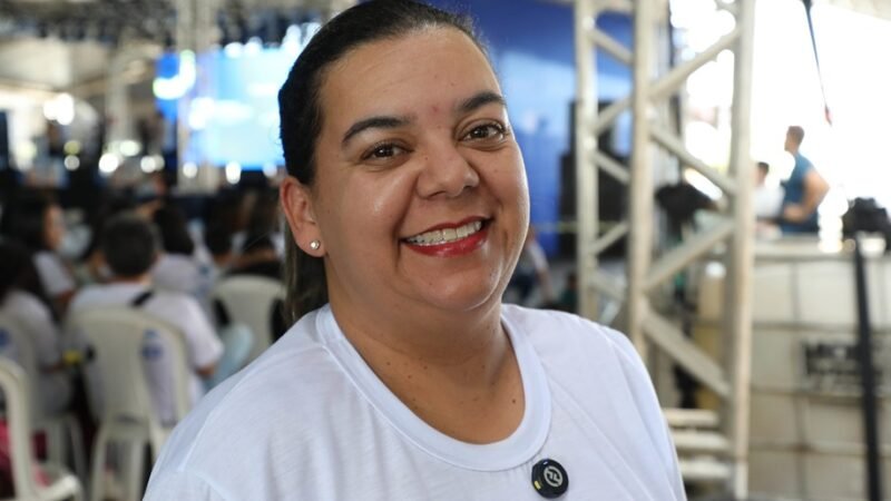 Naiara Faria esteve no Feirão do Trabalhador para aprender a empreender, programa que abriu 5 mil vagas/Paulo H. Carvalho/ Agência Brasília