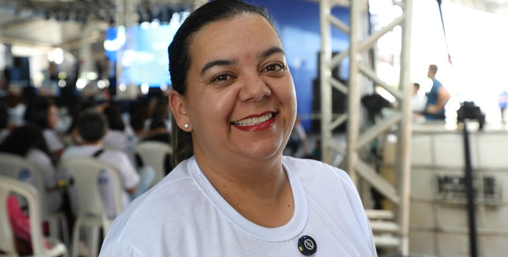 Naiara Faria esteve no Feirão do Trabalhador para aprender a empreender, programa que abriu 5 mil vagas/Paulo H. Carvalho/ Agência Brasília