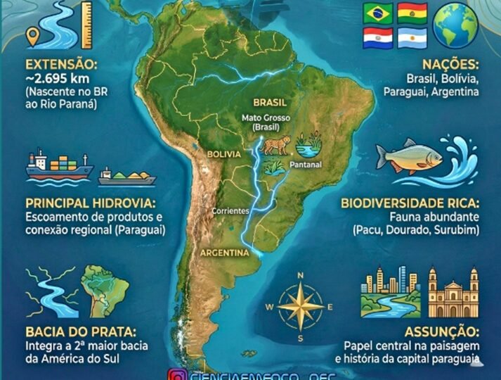 Brasil, Paraguai e Bolívia negociam modelo para hidrovia