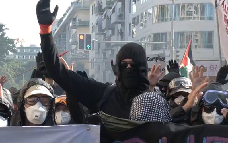 Protestos contra G7 terminam com 549 pessoas detidas