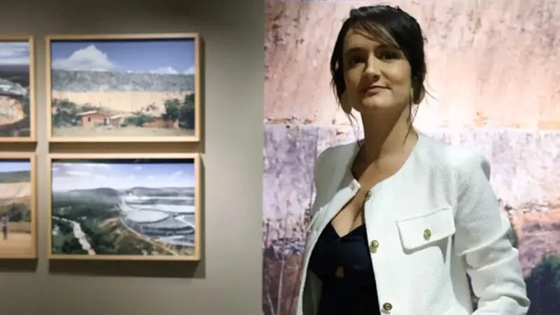 Ísis Medeiros está com a exposição Zona de Sacrifício, sobre a exploração de lítio no Vale do Jequetinhonha, na galeria Mestre Vitalino, no Rio/Rovena Rosa/Agência Brasil