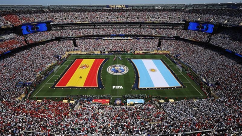 Estádio de Nova York/Nova Jersey lotado para a final da Copa do Mundo 2026 entre Espanha e Argentina/Fifa