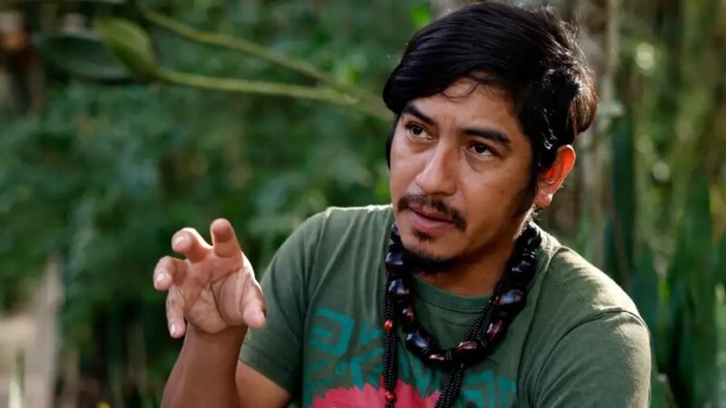 Amarildo Oliveira, líder da Aldeia Mata Verde Bonita, comunidade indígena da etnia mbya guarani de Maricá (RJ)/Tânia Rêgo/Agência Brasil