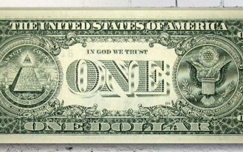 Dinheiro um dólar comércio moeda Misto Brasil