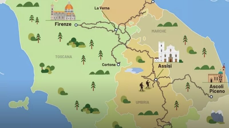 Itália cria rede de trilhas de 1.500 km dedicada a São Francisco