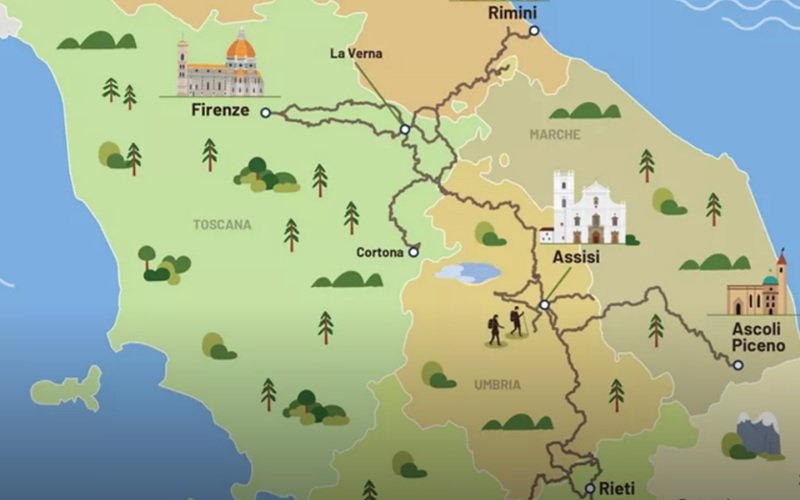 Itália cria rede de trilhas de 1.500 km dedicada a São Francisco