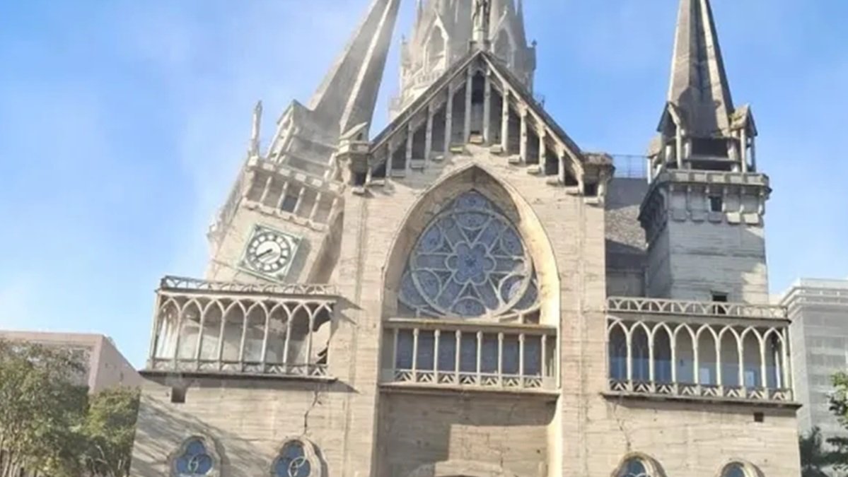 Colômbia terremoto catedral atingida Misto Brasil