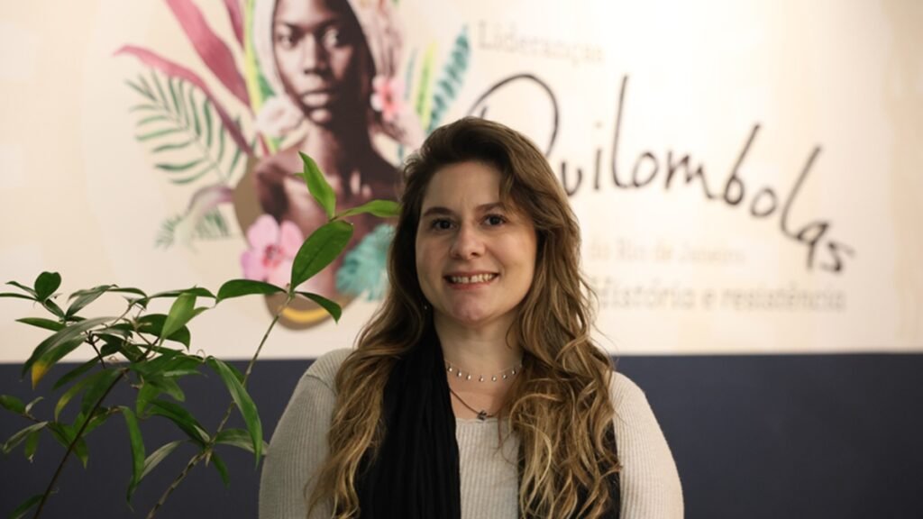 Lydia de Carvalho curadora da exposição Lideranças Quilombolas do Rio de Janeiro: História e Resistência no Museu da Justiça do Rio/Rovena Rosa/Agência Brasil