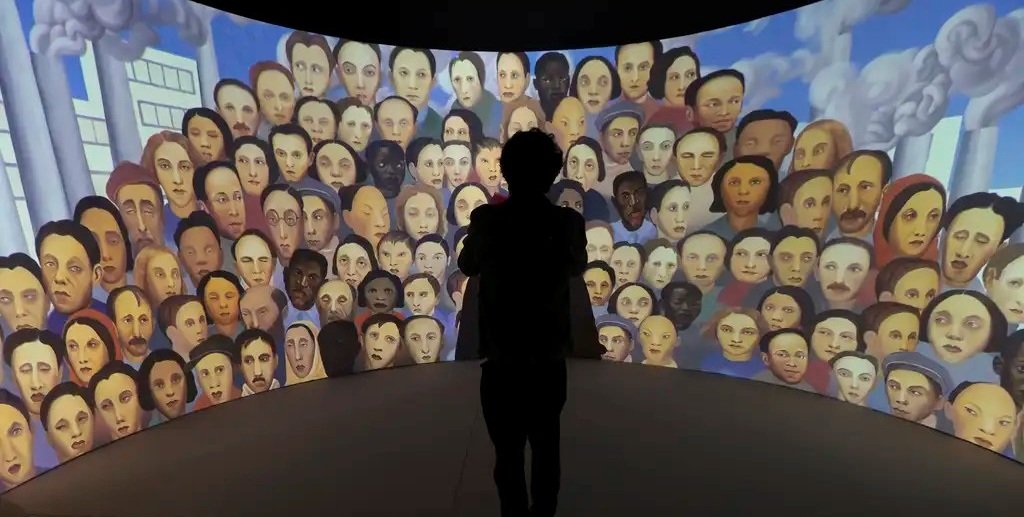 Exposição que celebra 140 anos do nascimento de Tarsila do Amaral, no Nubank Arte Lab, em São Paulo/Paulo Pinto/Agencia Brasil