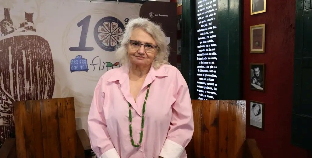 Paloma Jorge Amado participa do bate papo durante a 10ª Festa Literária Internacional do Pelourinho, em Salvador/Rovena Rosa/Agência Brasil