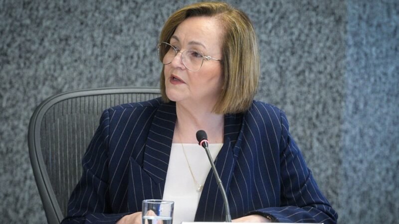 Maria Marlune Caldas, ministra do STJ, no 1º Fórum Superior Tribunal de Justiça Brasil-Argentina de Direito/Lucas Pricken/STJ