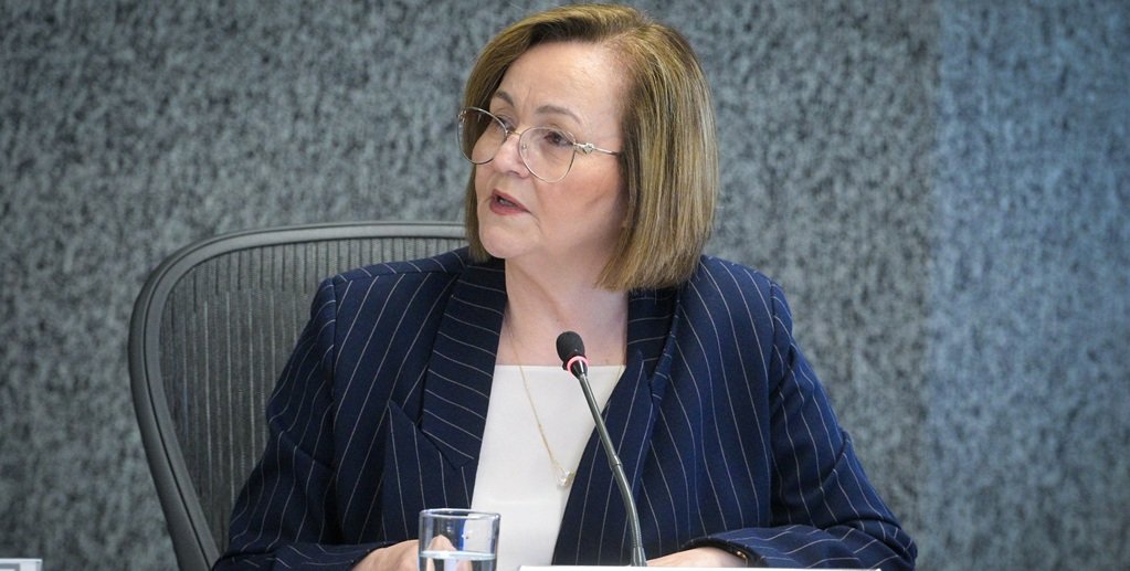 Maria Marlune Caldas, ministra do STJ, no 1º Fórum Superior Tribunal de Justiça Brasil-Argentina de Direito/Lucas Pricken/STJ