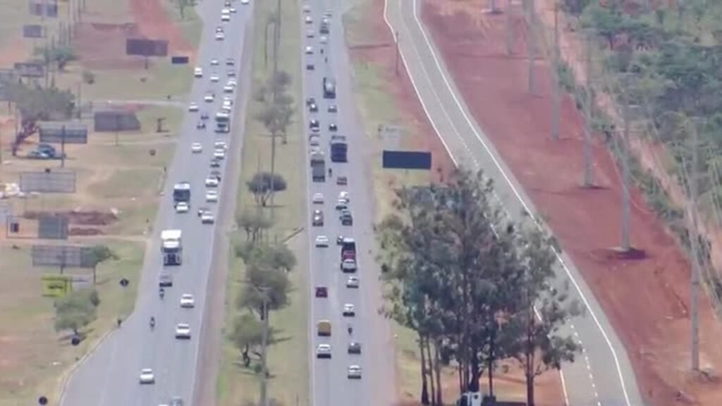 Operação altera trânsito na marginal da BR-040 no DF