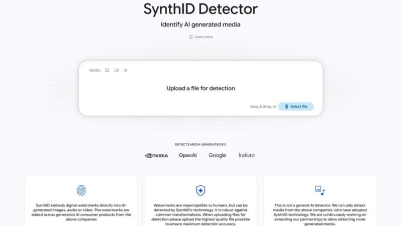 Google libera SynthID Detector para identificar IA